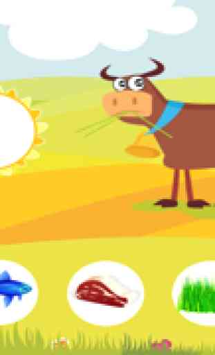 Aktiv-Spiel Für Kinder Über den Bauernhof - Tiere Füttern Lernen Wie Kuh, Hund, Schaf, Pferd, Katze, Kaninchen 1