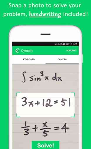 Cymath - Math Problem Solver 1