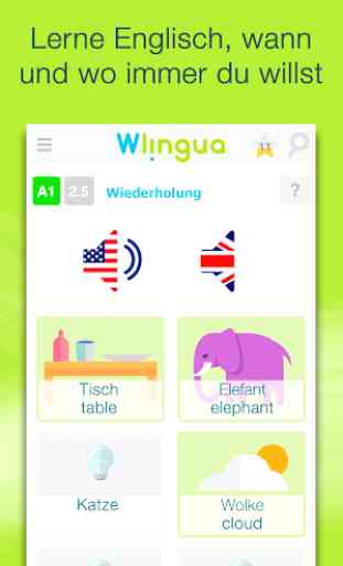 Englisch lernen mit Wlingua 1