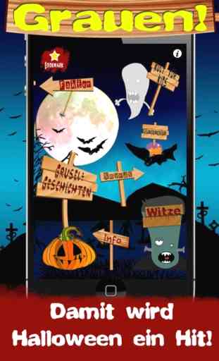 Halloween - Grusel-App Storys Sounds Witze Rezepte 2