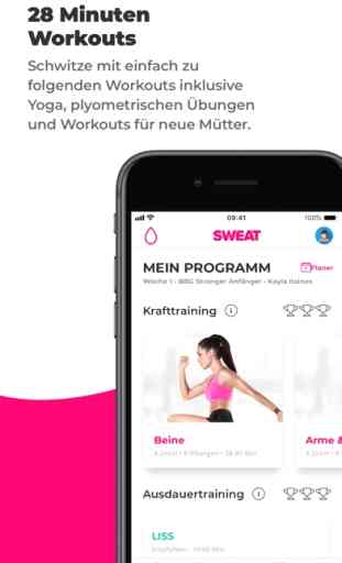 Sweat: Fitness-App für Frauen (Android/iOS) image 3