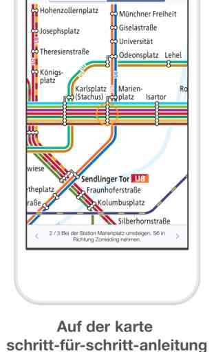 U-Bahn München - Karte & Route 4