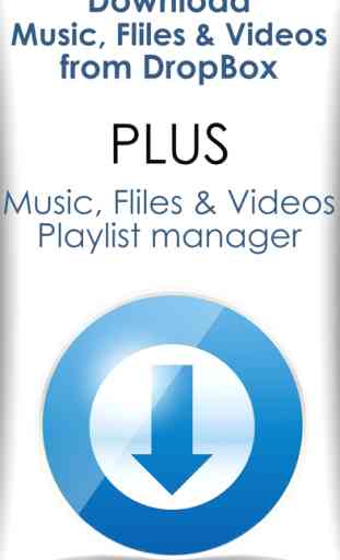 Music & Video manager plus playlist creator for Dropbox. PRO version 1