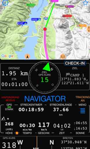 Kompass 55. Karte und GPS Kit. 1