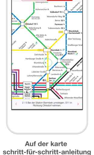 Hamburg Metro - Karte & Route 4