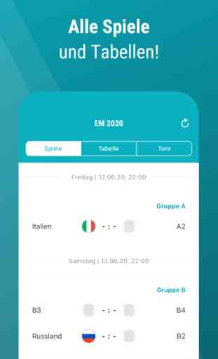 Fußball EM 2020 App - TorAlarm 3