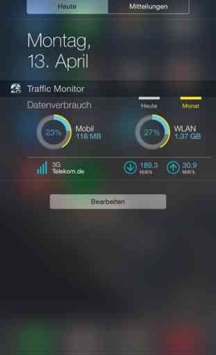 Traffic Monitor mit Widget 3