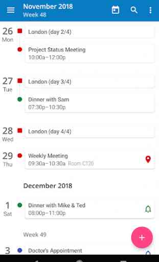 aCalendar - Android Kalender 1