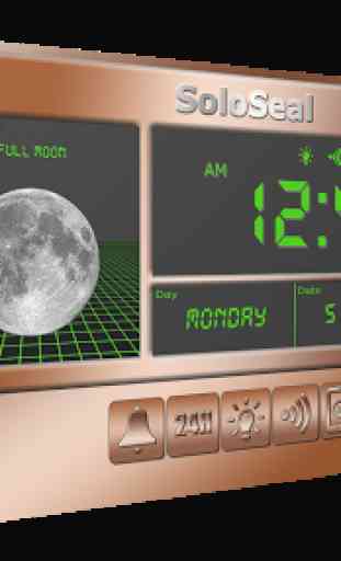Clock Moon Phase Alarm 1