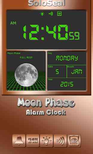 Clock Moon Phase Alarm 2