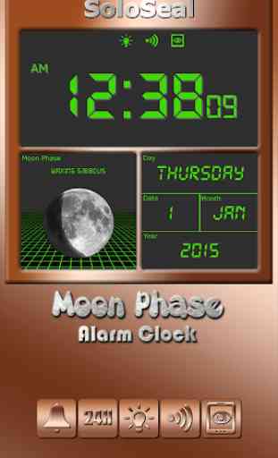 Clock Moon Phase Alarm 4