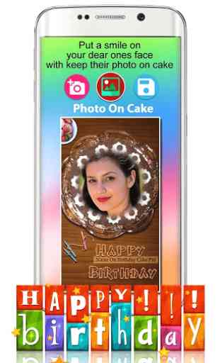Photo On Birthday Cake - Cake with name and photo 3