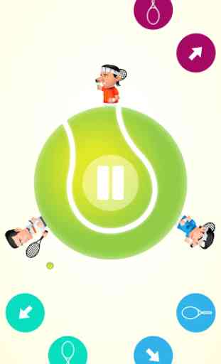 Rund Tennis - 2 Spieler Spiele 4