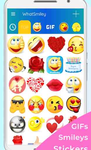 WhatSmiley - Smileys, GIFs, emoticons & stickers 1