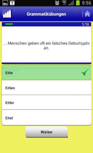 Deutsch Übungen Grammatik 2