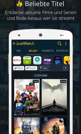JustWatch - Suchmaschine für Streaming und Kino 3