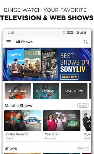 SonyLIV -TV Shows, Movies & Live Sports Online,T20 3