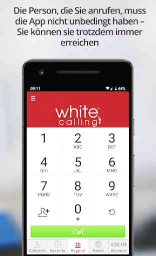 White Calling - Telefon-App und Telefonkarte 3