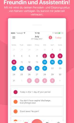 Pepapp - Perioden, PMS- und Eisprung-Kalender 2