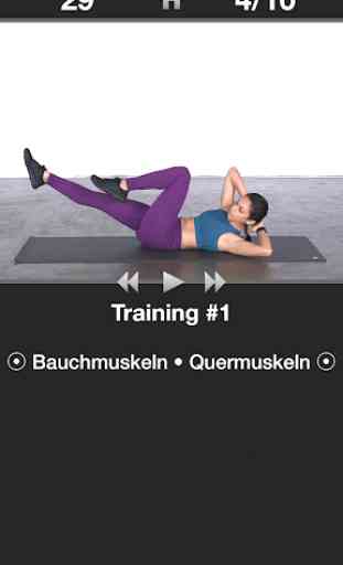 Tägliches Bauchmuskeltraining -Trainingsroutinen 1