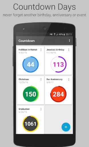 Countdown Zähler - App Widget 1