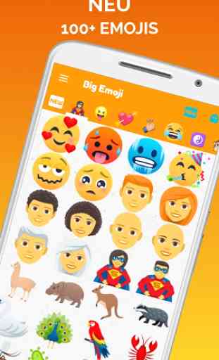 Big Emoji - Große Emoji für chat. Alles Unicode 3