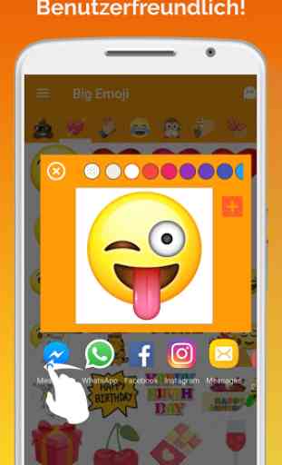 Big Emoji - Große Emoji für chat. Alles Unicode 4