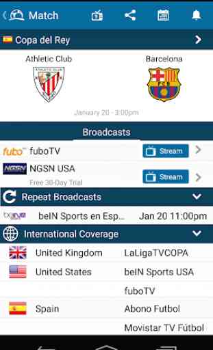 Die Live TV Fußball App 2