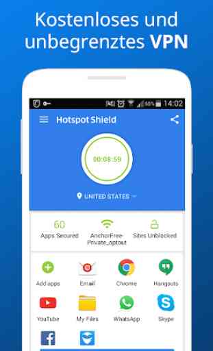 Hotspot Shield Kostenlos VPN Proxy WiFi Sicherheit 4