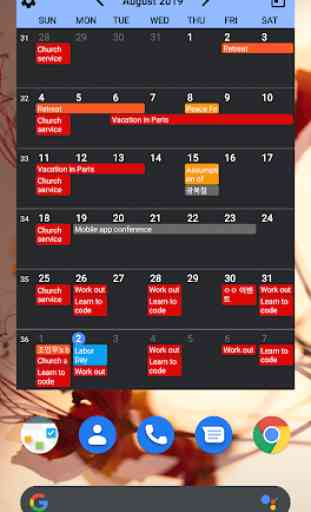 Kalender Widgets 2