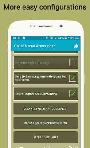 Anrufer Name Ansager, Flash auf Anruf und SMS 4