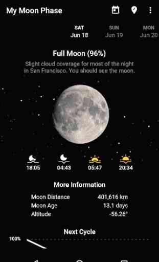 My Moon Phase - Lunar Calendar & Full Moon Phases 1