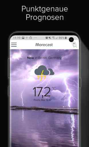 Wettervorhersage, Radar & Navigation – Morecast 1