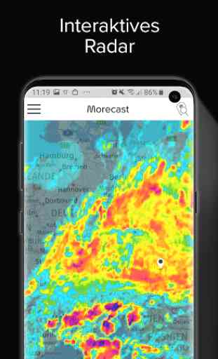 Wettervorhersage, Radar & Navigation – Morecast 2