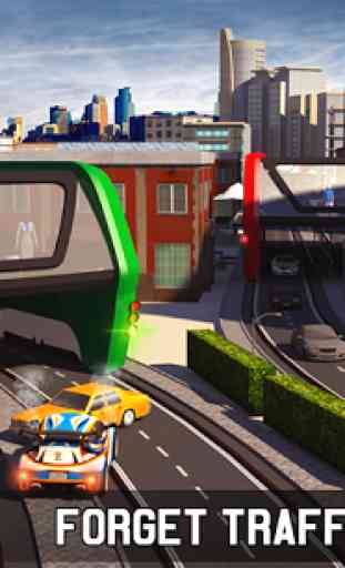 Erhöhte Bus Simulator 2018: Futuristic Bus Games 3