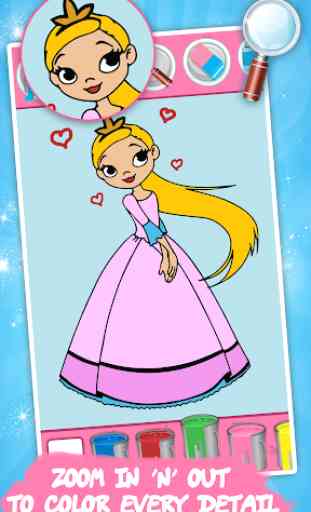 Malbuch für Kinder: Prinzessinnen 1
