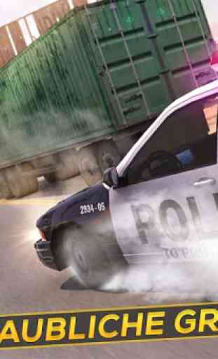 Polizei-Auto-Rennen Flucht  2