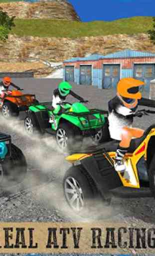 Quad ATV Reiter Offroad Rennen: Hügel Spiel fahren 2