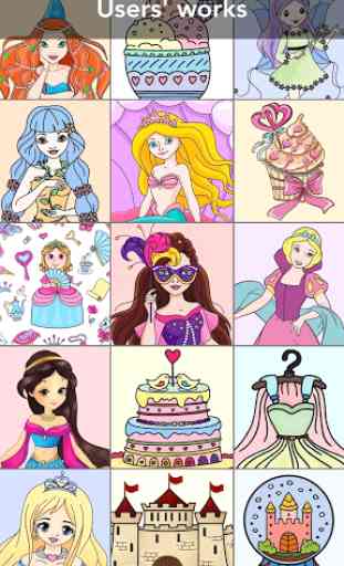 Princess coloring book 1