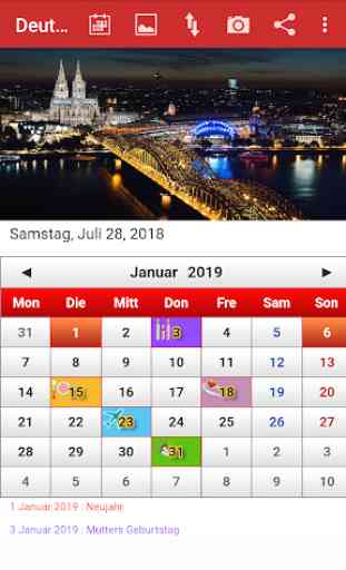 Deutsch Kalender 2019 1