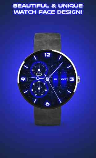 Neon Blau Smartwatch 1