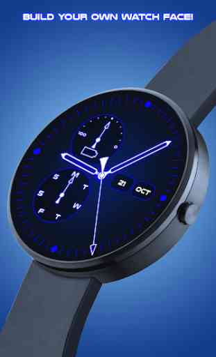 Neon Blau Smartwatch 4