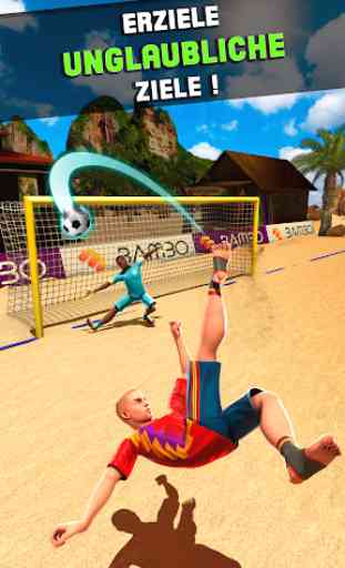 Schießen Tor - Beach Soccer Spiel 3