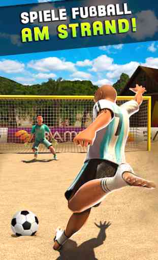 Schießen Tor - Beach Soccer Spiel 4