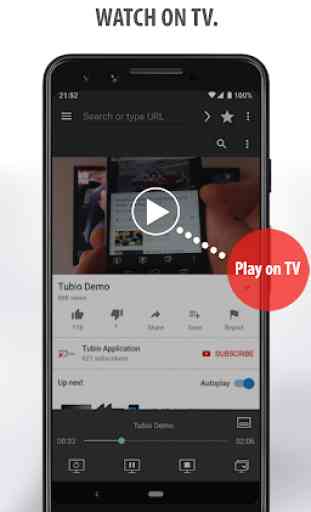 Tubio – Web-Videos auf dem TV, Chromecast, Airplay 2