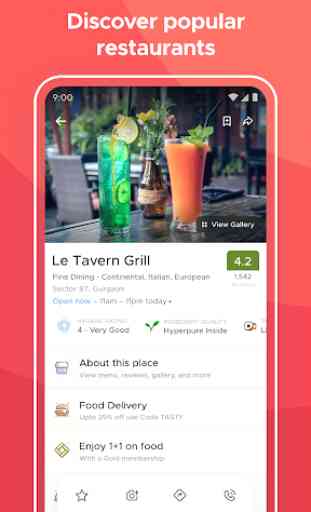 Zomato - Restaurant Finder and Food Delivery App 4