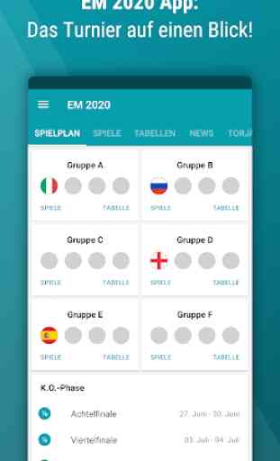 Fußball EM 2020 - Ergebnisse, Spielplan & TorAlarm 1