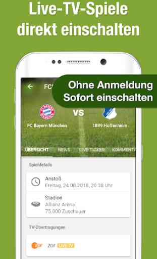 TV.de Bundesliga Fußball App 2