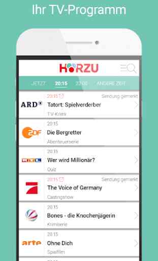 HÖRZU TV Programm als TV-App 1