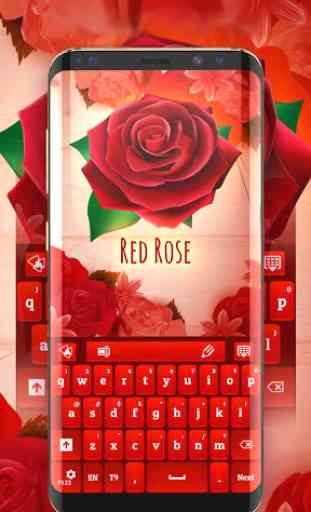 Rote Rosen-Tastatur 1